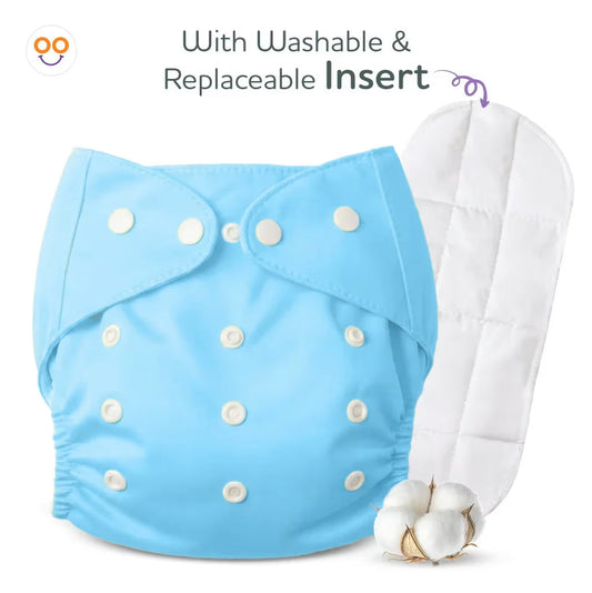 Adjustable Reusable Diaper with Insert